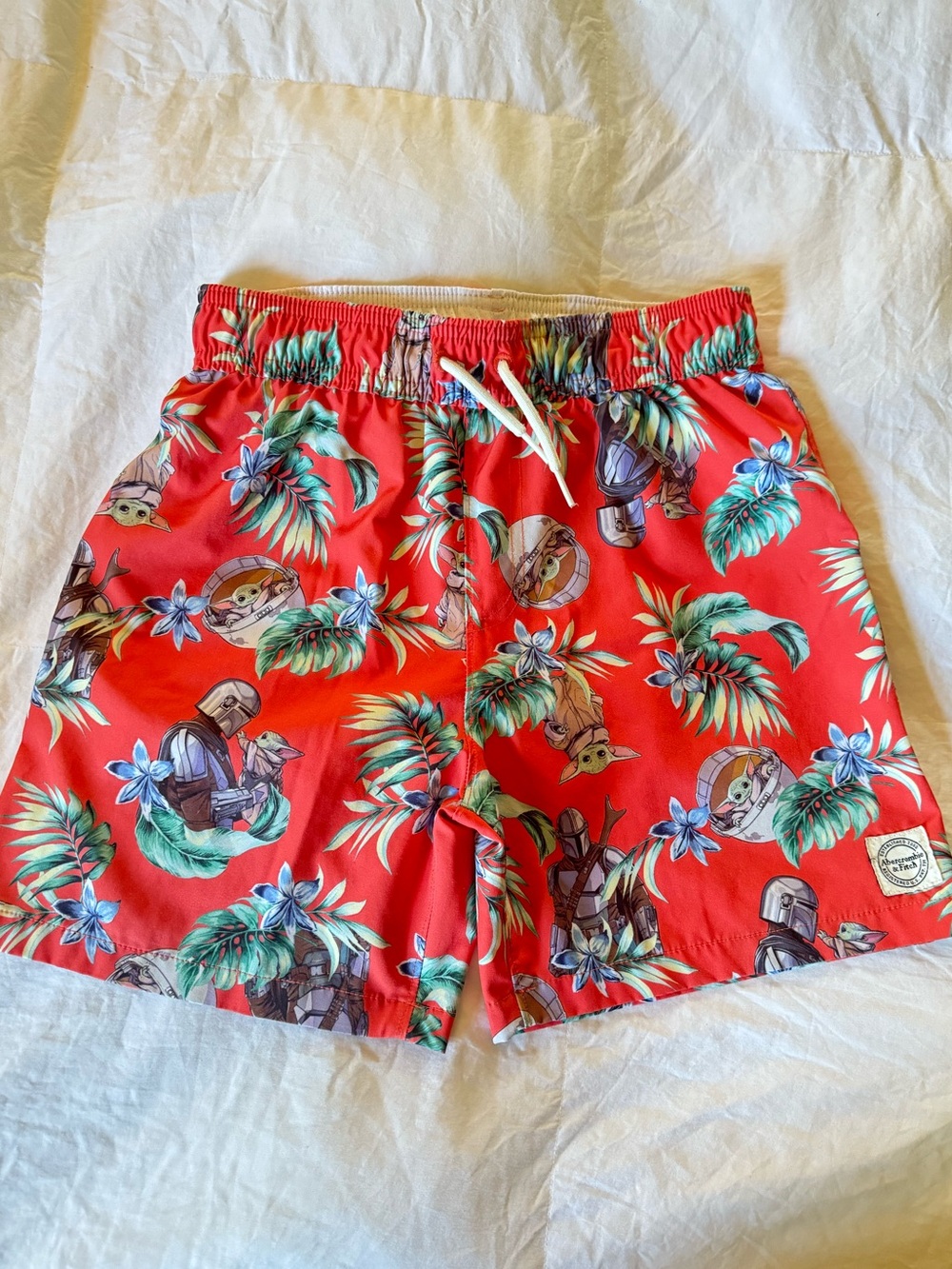 abercrombie kids Tropical Star Wars Swim Trunks
